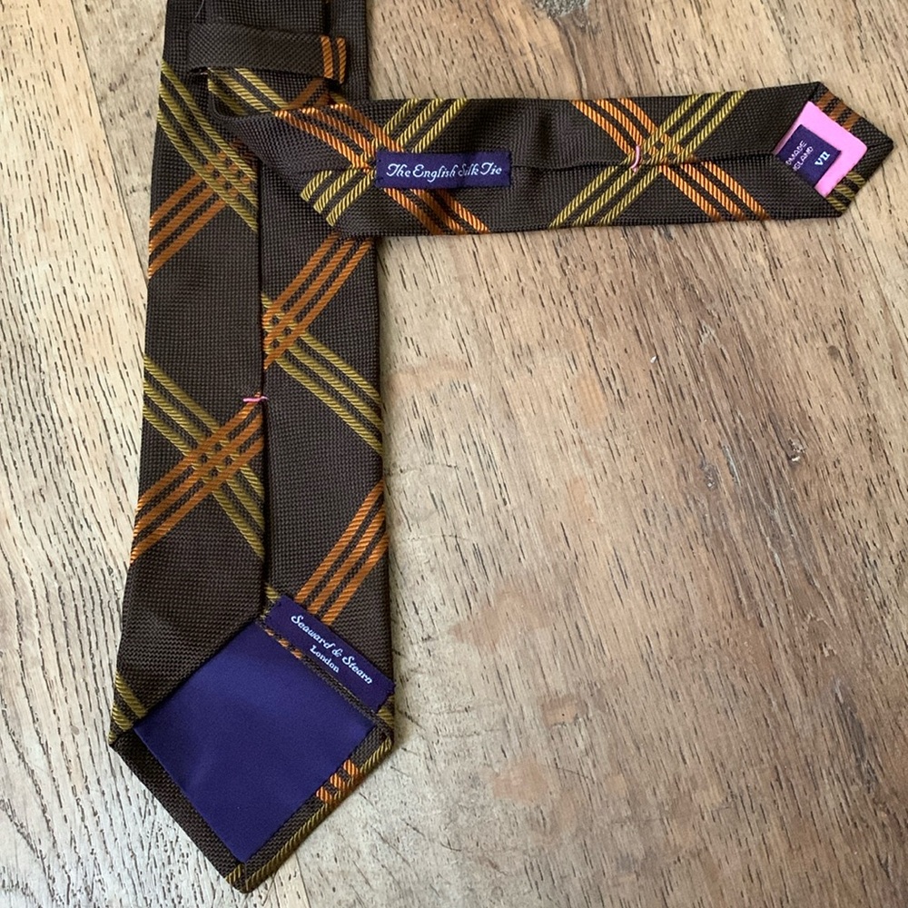 Seaward & Stearn Men’s Tie Hand Made in England